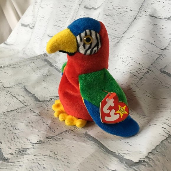 Ty Beanie Babies Jabber the Parrot Plush Toy | Stuffed  Ty Beanie Babies Baby collection Jabber DM29